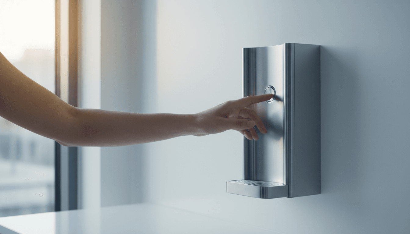 Dispensador de agua Modo Agua instalado en cocina moderna