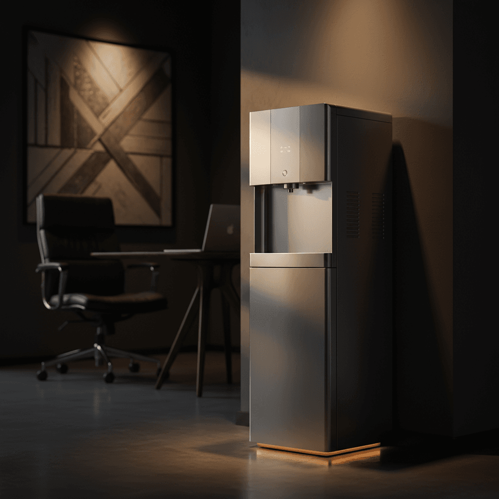 Dispensador de diseño elegante en oficina moderna